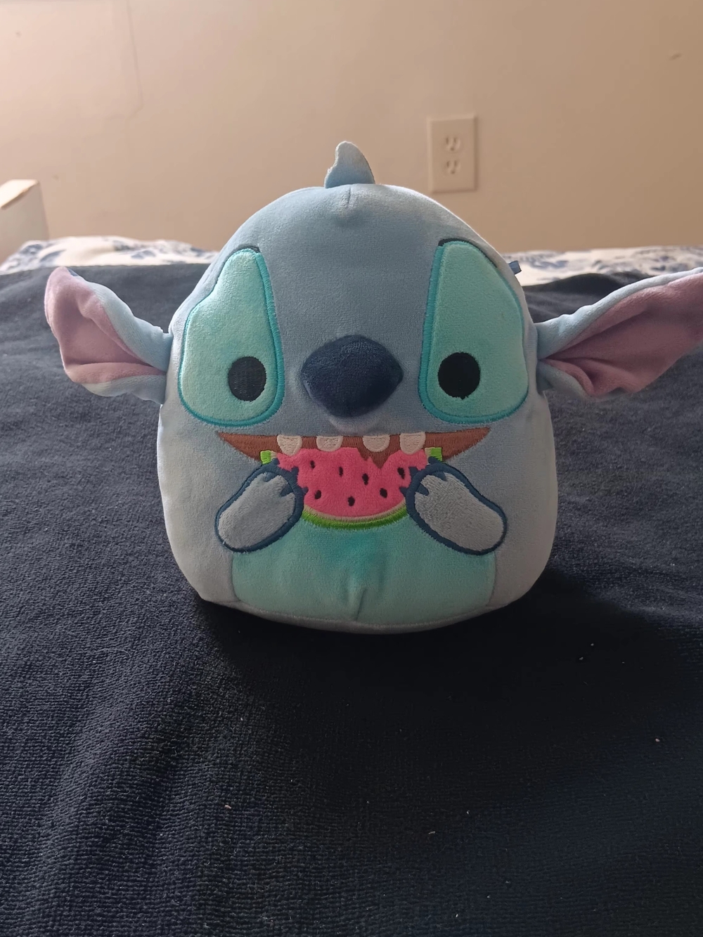 Disney Stitch Blue Plush Toy - Cute Watermelon Snack